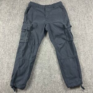 The Stronghold Cargo Pants Mens 32x30 Blue Relaxed Straight Herringbone Military